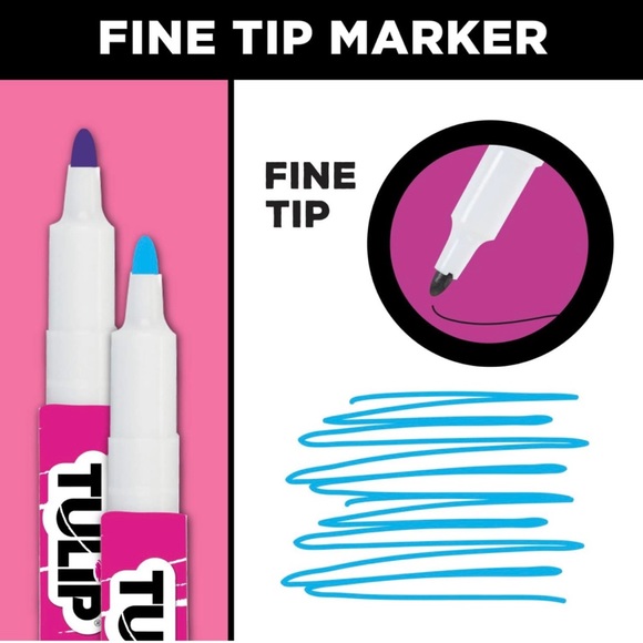 TULIP 20 pcs fine tip permanent fabric markers - Picture 13 of 13